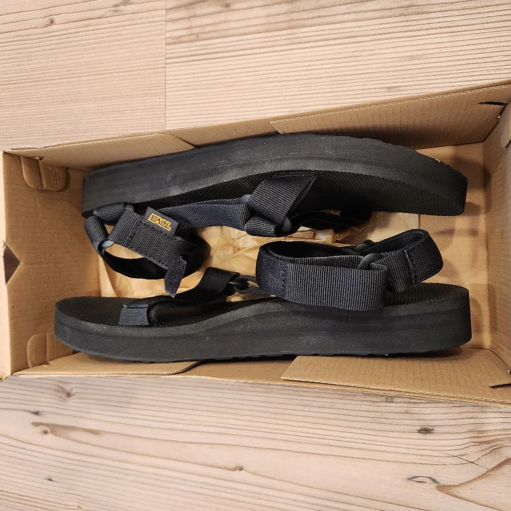 Teva Men's Mid Universal Black Sandal Size 12